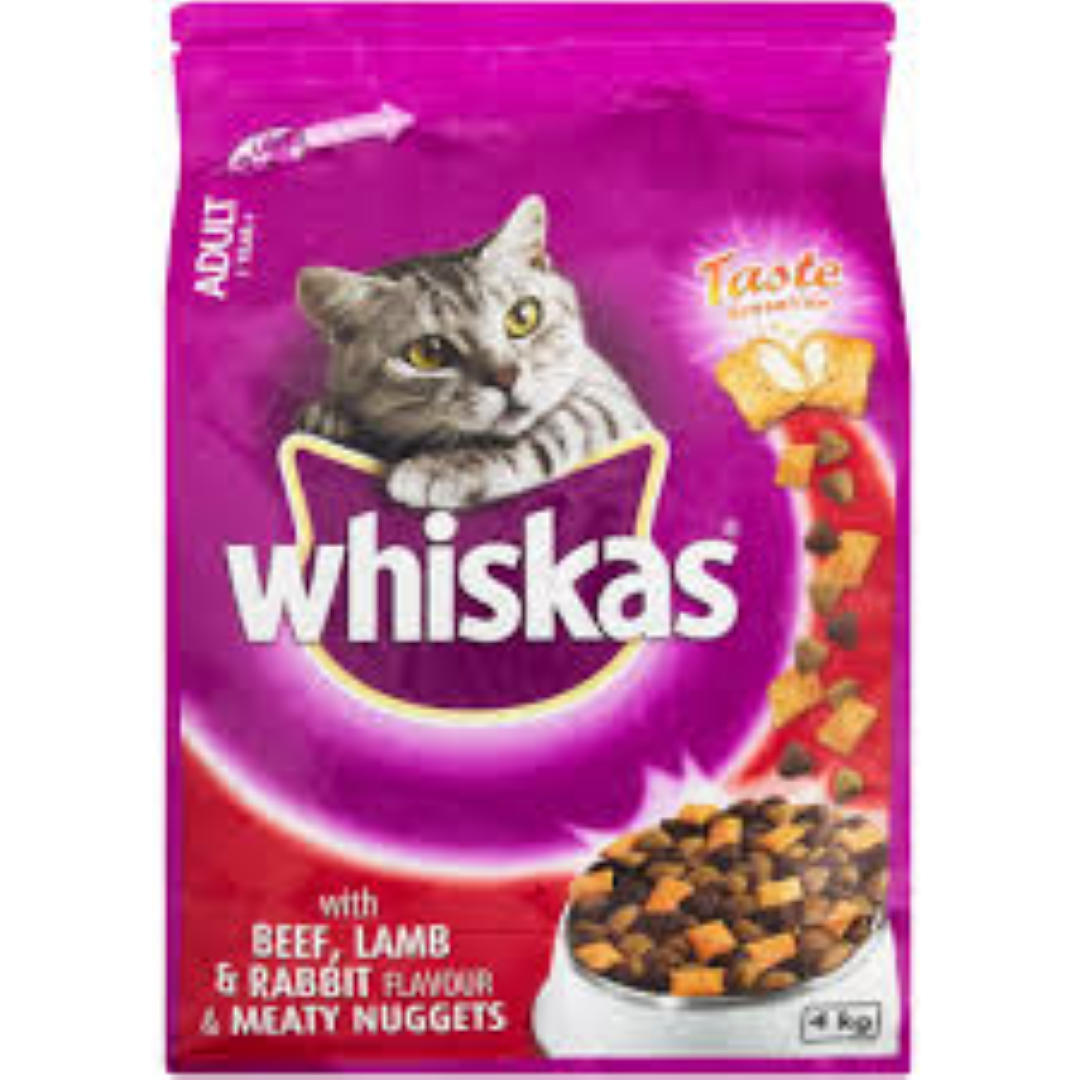 WHISKAS MEATY NUGGETS BEE   LAMB & RABBIT 4KG